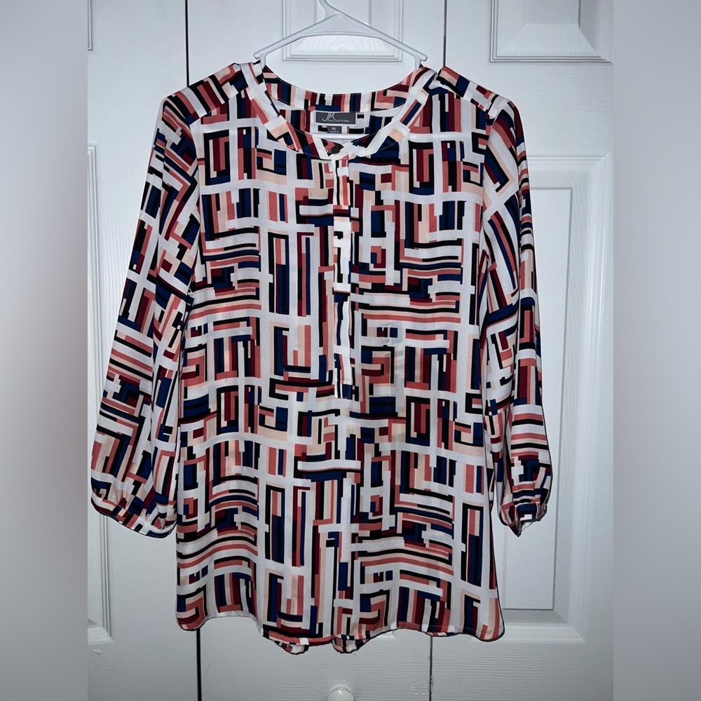 MJ collection blouse multi color size PL for women’s